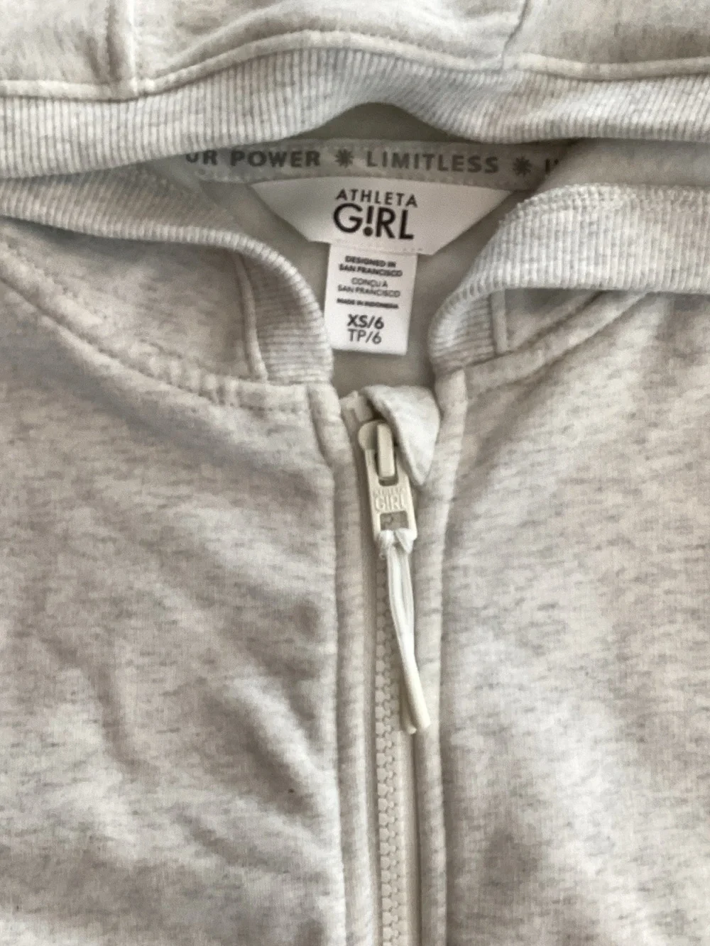 Athleta Kids Hooded Zip Jacket Set - Gray, Lavender, Light Blue